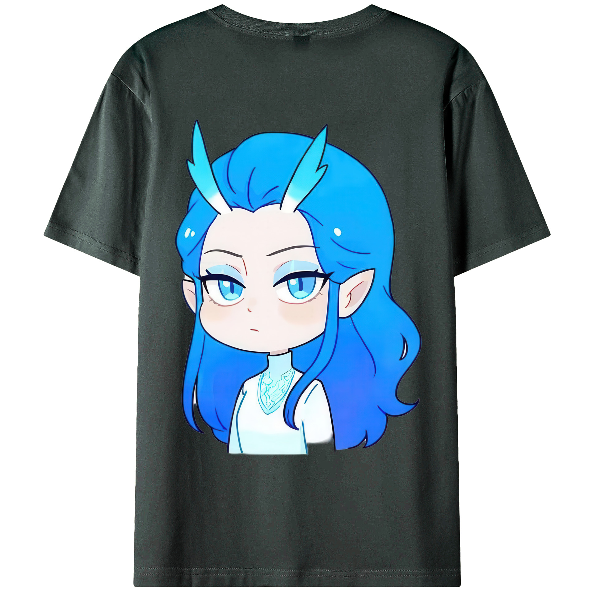 （画像用） Ne Zha 2 ナタ 魔童の大暴れ 綿100％ メンズ半袖Tシャツ（バックプリント） 通気性